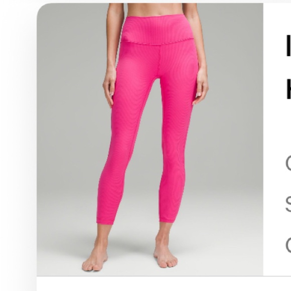 lululemon athletica Pink Leggings